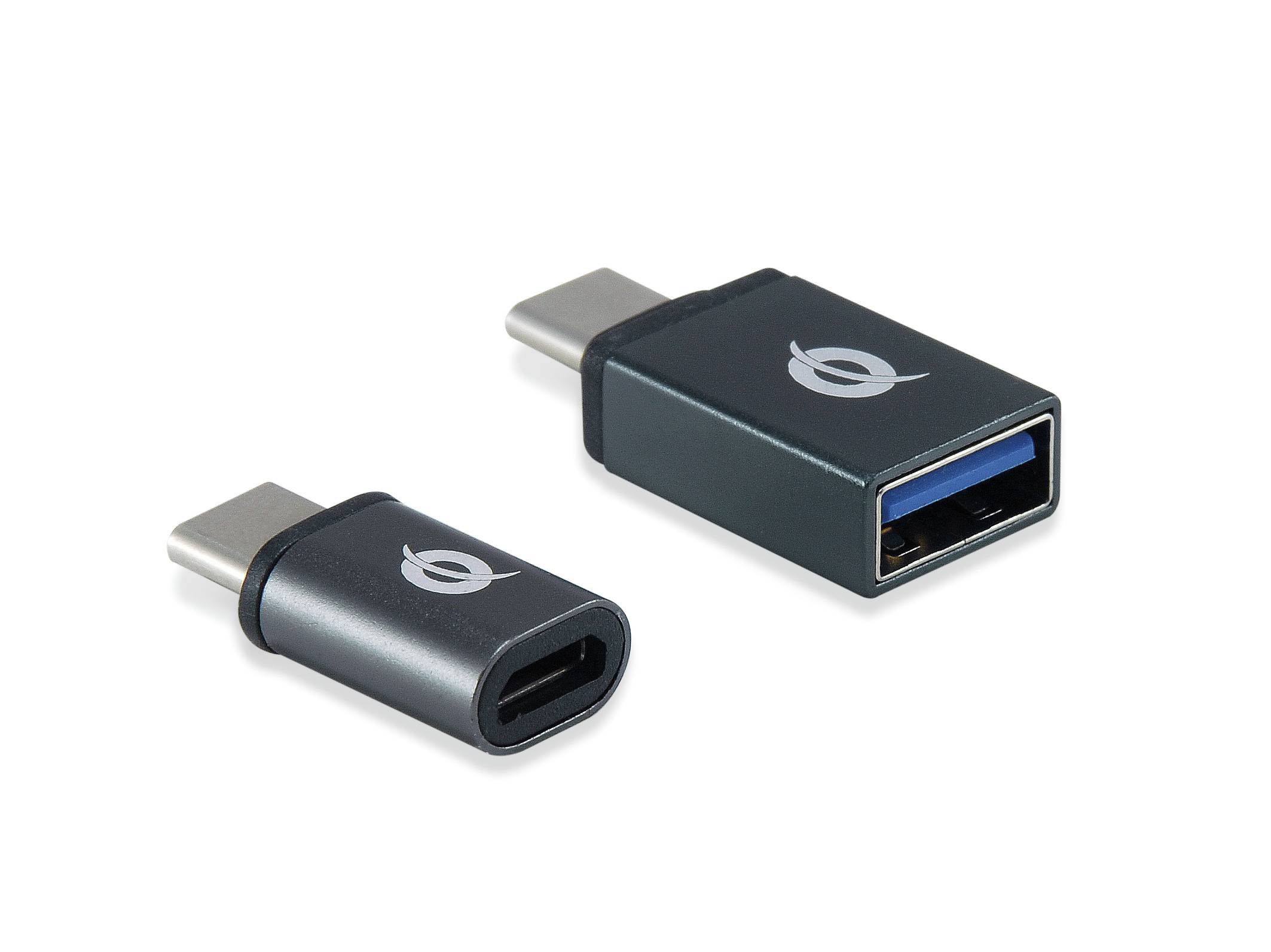 4015867237717 - CONCEPTRONIC Adapter USB-C -> USB30+Micro USB   2er-Pack sw