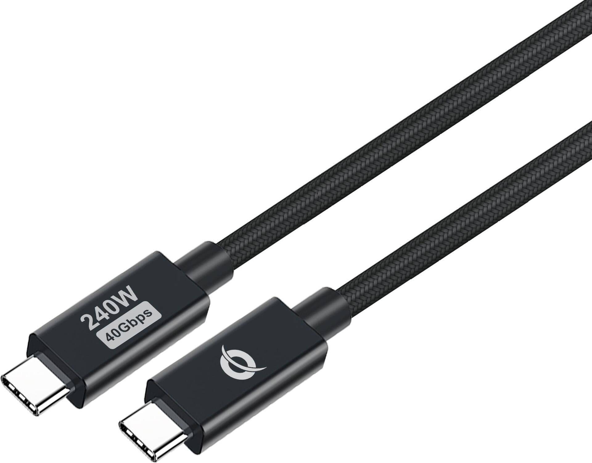 4015867237946 - CONCEPTRONIC Kabel USB-C 40 -> C St St 120m 5A  40Gbps sw