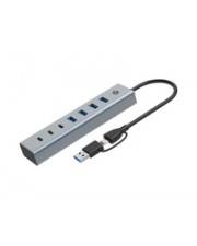 4015867238288 - CONCEPTRONIC USB-Hub 7-Port 32 C->4x30 3xUSB-C  oNetz gr