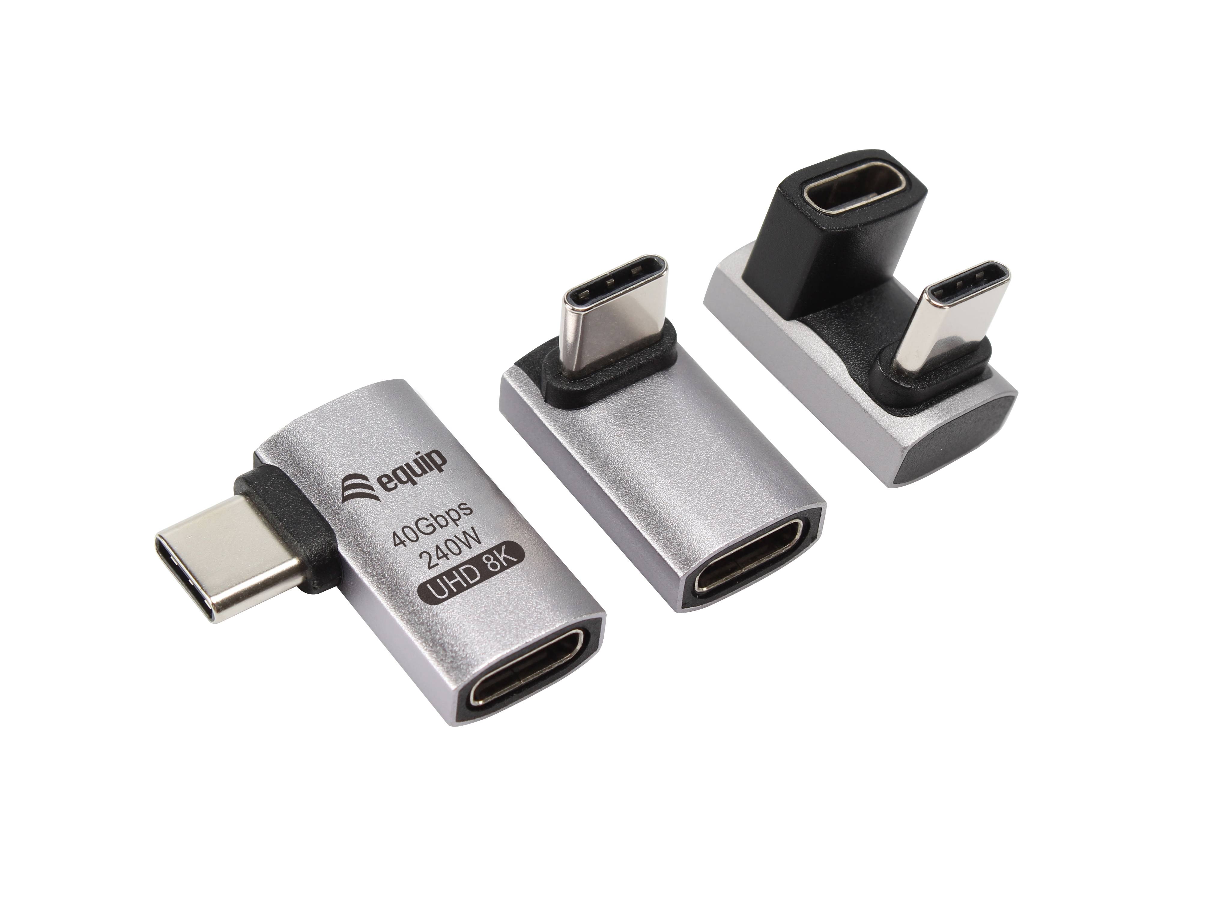 4015867238394 - Equip Adapter USB 40 -> USB-C 40Gbps 240W PD 3er-Pack  gr