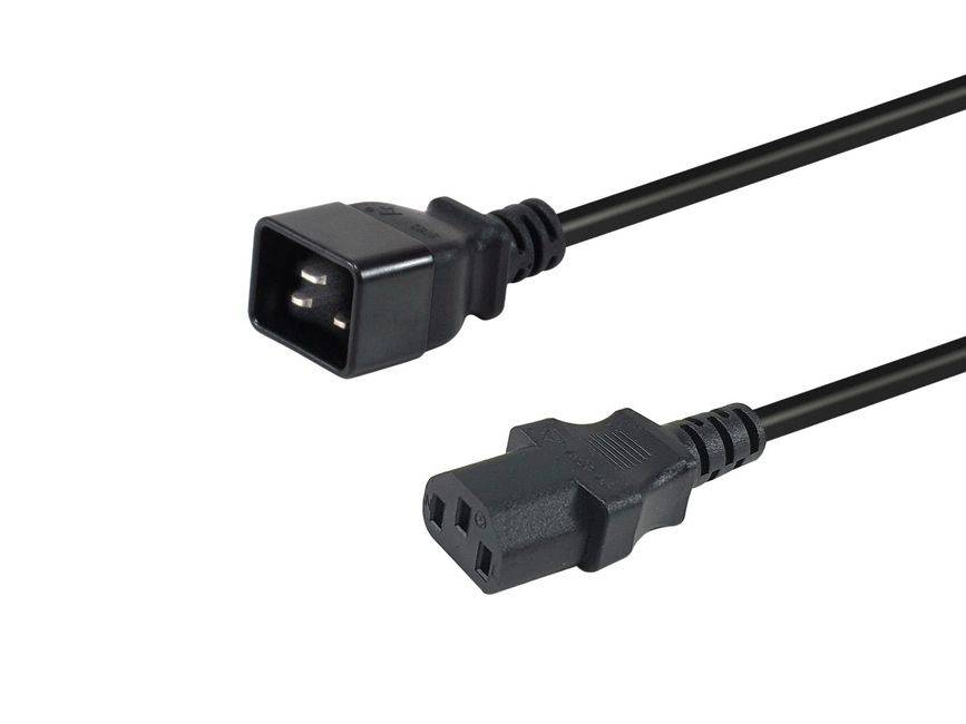 4015867240809 - Equip Netzkabel Anschl C20 -> C13 180m schwarz 4015867240809 - Equip Netzkabel Anschl C20 -> C13 180m schwarz