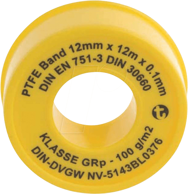 4015933018806 - PTFE BAND 12MM - Dichtband 12 mm PTFE 12 m Rollenspender