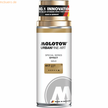 4015962890541 - Sprühdose URBAN FINE-ART Effect Lack 400ml Nr 417 gold-effect 4015962890541 Molotow