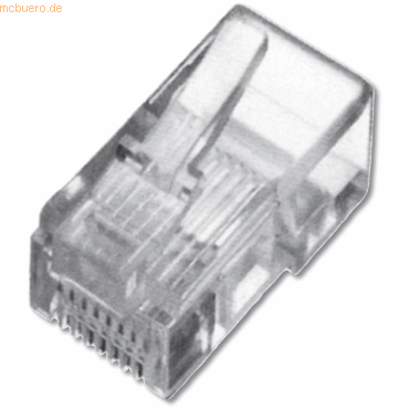 4016032065111 - DIGITUS Modularstecker für Flachbandkabel 6P4C ungeschirmt