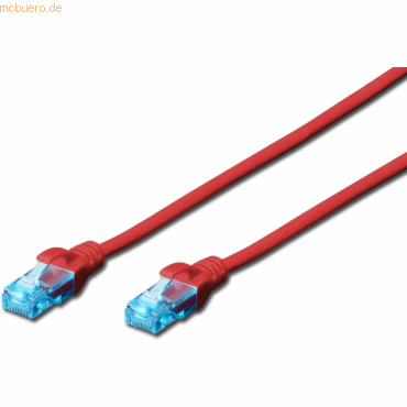 4016032198901 - DIGITUS Patch-Kabel RJ-45 (M) zu RJ-45 (M) 05 m CCA U UTP Cat 5e rot (DK-1512-005 R) 4016032198901 - DIGITUS Patch-Kabel RJ-45 (M) zu RJ-45 (M) 05 m CCA U UTP Cat 5e rot (DK-1512-005 R)