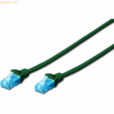 4016032198925 - DK-1512-005 G RJ45 Netzwerkkabel Patchkabel cat 5e u utp 050 m Grün verdrillte Paare 1 St - Digitus