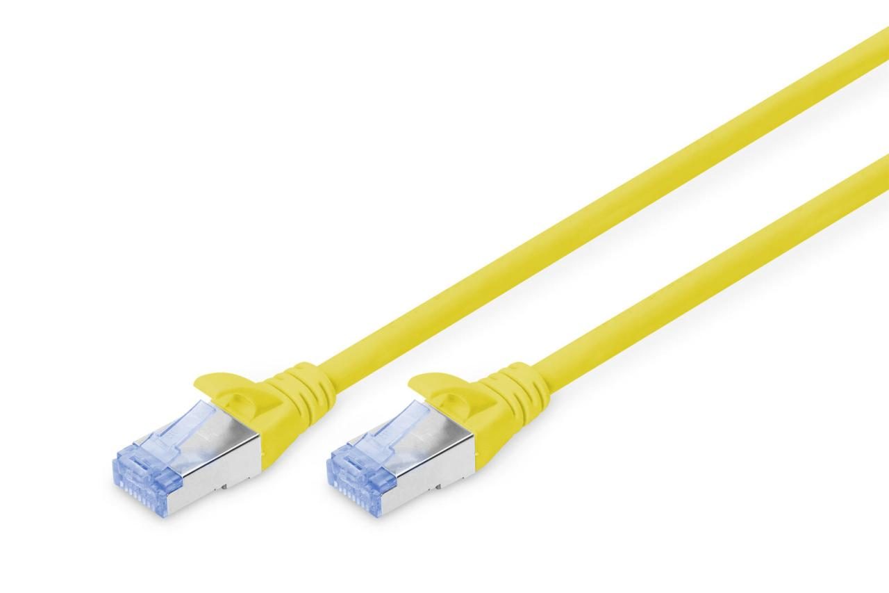 4016032199632 - DK-1532-005 Y RJ45 Netzwerkkabel Patchkabel cat 5e sf utp 050 m Gelb verdrillte Paare 1 St - Digitus