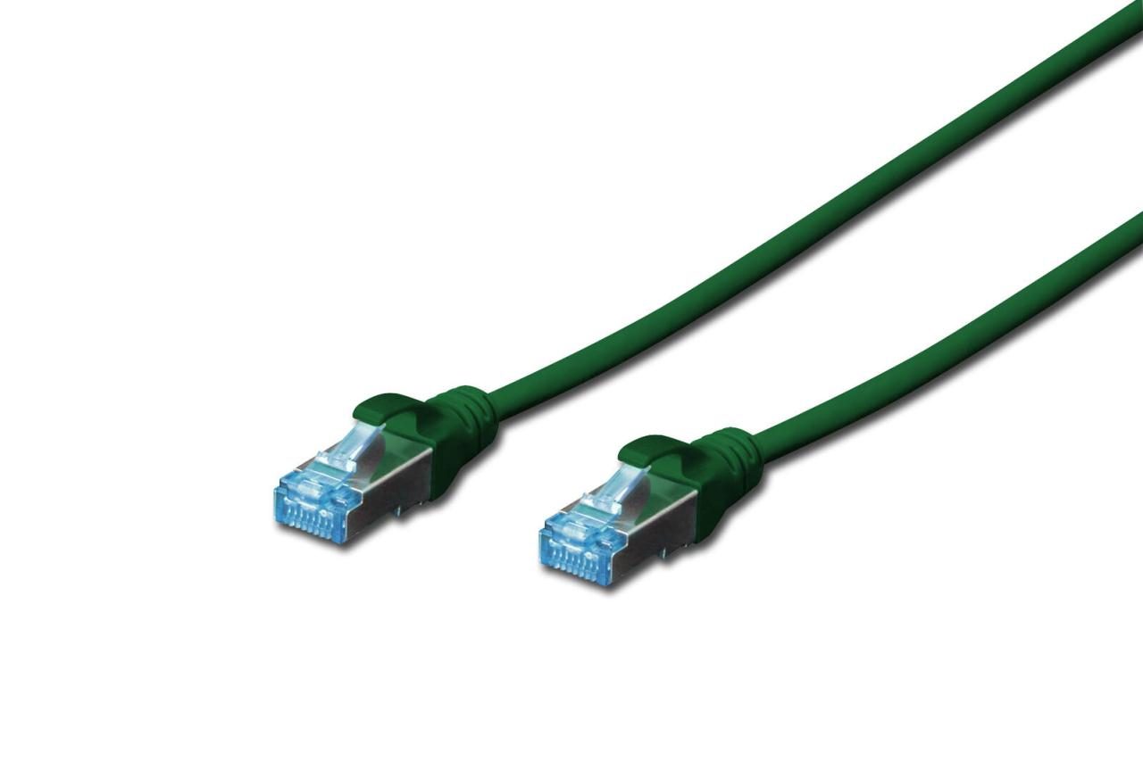 4016032213925 - DIGITUS Patch-Kabel RJ-45 (M) zu RJ-45 (M) 5m Kupfer SF UTP Cat 5e grün (DK-1531-050 G)