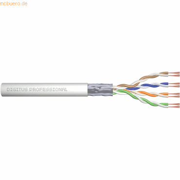 4016032241126 - DK-1521-V-305 Netzwerkkabel CAT 5e F UTP 020 mm² Lichtgrau (RAL 7035) 305 m