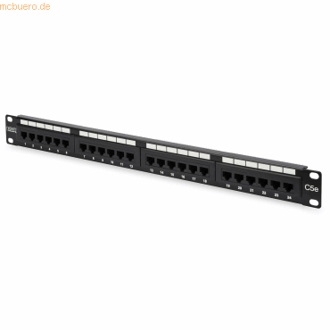 4016032241461 - DN-91524U 24 Port Netzwerk-Patchpanel 483 mm (19) CAT 5e 1 HE