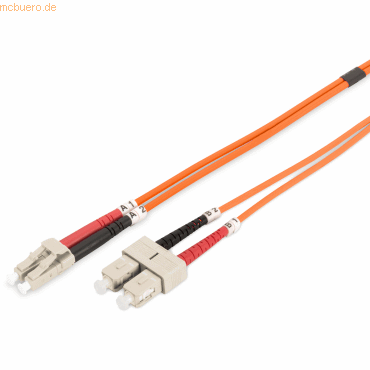 4016032249399 - DIGITUS LWL Patchkabel LC -> SC 100m  Multimode Duplex OM2