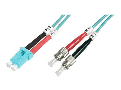 4016032249566 - DIGITUS 2532013 - LWL Patchkabel OM3 LC   SC Duplex türkis 1 m