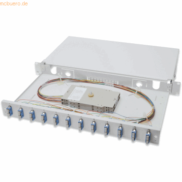 4016032278368 - DIGI DN-96321-9 - LWL Spleißbox 1HE bestückt 12x SC DX OS2