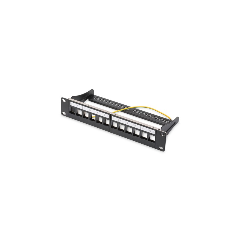 4016032280804 - ASSMANN DIGITUS 1HE 10 Modular Patch Panel geschirmt 12-Port Blank DN-91420