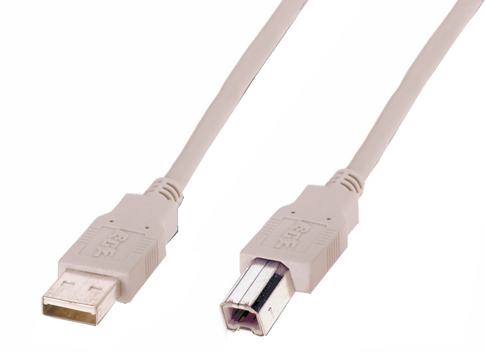 4016032282631 - USB-Kabel usb 20 usb-a Stecker usb-b Stecker 300 m Beige AK-300102-030-E - Digitus