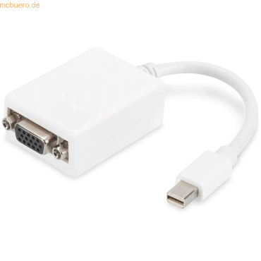 4016032289692 - - assmann Mini DisplayPort Grafik Adapter mDP zu vga qxga 60Hz 2048x1536 Pixel Weiß