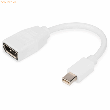 4016032292432 - DB-340405-001-W DisplayPort Adapterkabel mini dp - dp St Bu 015m (DB-340405-001-W) - Digitus