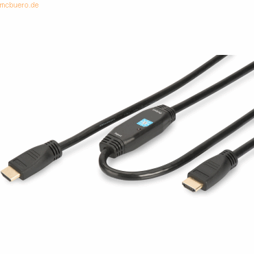 4016032295839 - HDMI Anschlusskabel HDMI-A Stecker HDMI-A Stecker 3000 m Schwarz AK-330105-300-S vergoldete Steckkontakte HDMI-Kabel