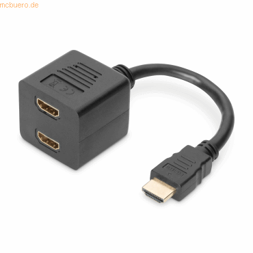 4016032296119 - DIGITUS HDMI Y-Verteilerkabel Typ A-2xA St Bu 02m Full HD sw