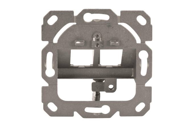 4016032306160 - DIGITUS Wallplate for Keystone Modules German type middle plate 50x50 mm frame 80x80 mm