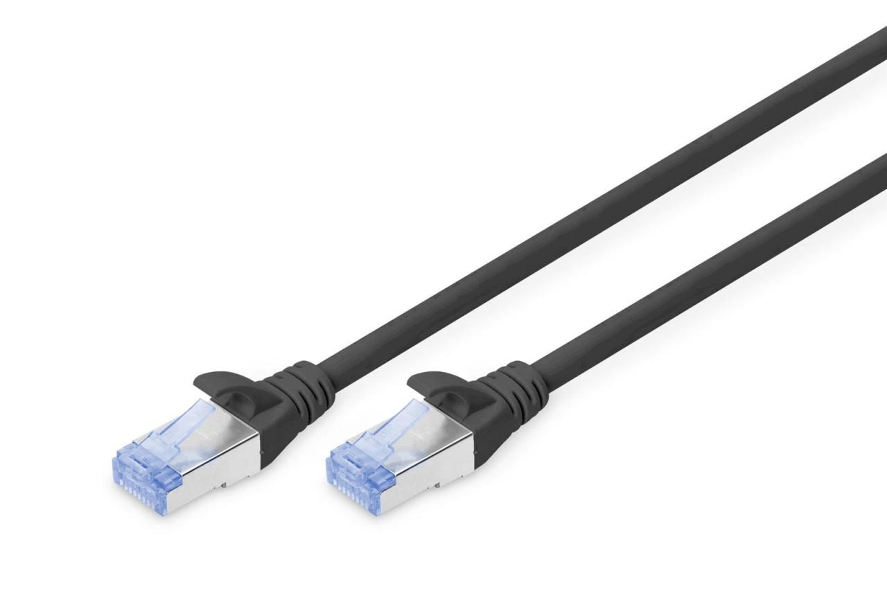 4016032321552 - DK-1532-050 BL RJ45 Netzwerkkabel Patchkabel cat 5e sf utp 500 m Schwarz verdrillte Paare - Digitus