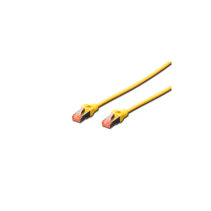 4016032321828 - DK-1644-020 Y RJ45 Netzwerkkabel Patchkabel cat 6 s ftp 200 m Gelb Halogenfrei verdrillte - Digitus