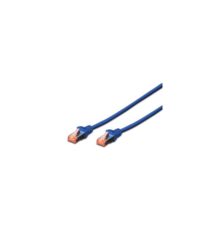 4016032322191 - DIGITUS Patch-Kabel RJ-45 (M) zu RJ-45 (M) 10m Kupfer S FTP Cat 6 blau (DK-1644-100 B)