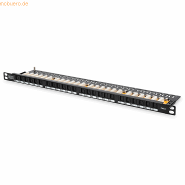 4016032323280 - DN-91624U-SL-SH 24 Port Netzwerk-Patchpanel 483 mm (19) CAT 6 05 HE Schwarz