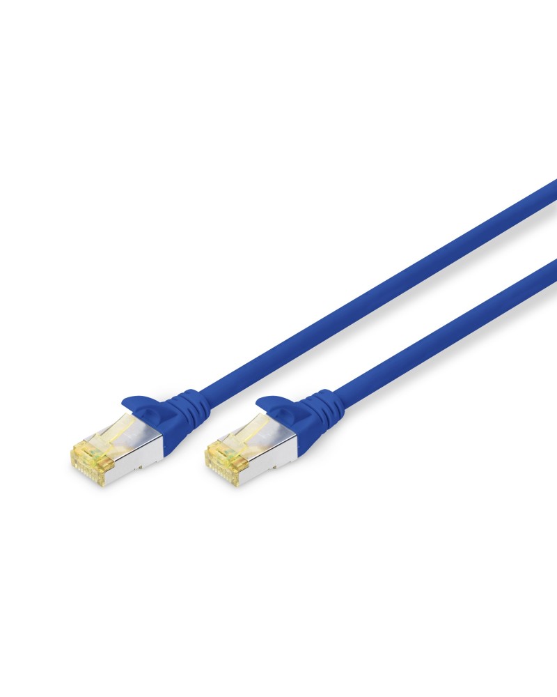 4016032326892 - DK-1644-A-0025 B RJ45 Netzwerkkabel Patchkabel cat 6a s ftp 025 m Blau Halogenfrei verdri - Digitus