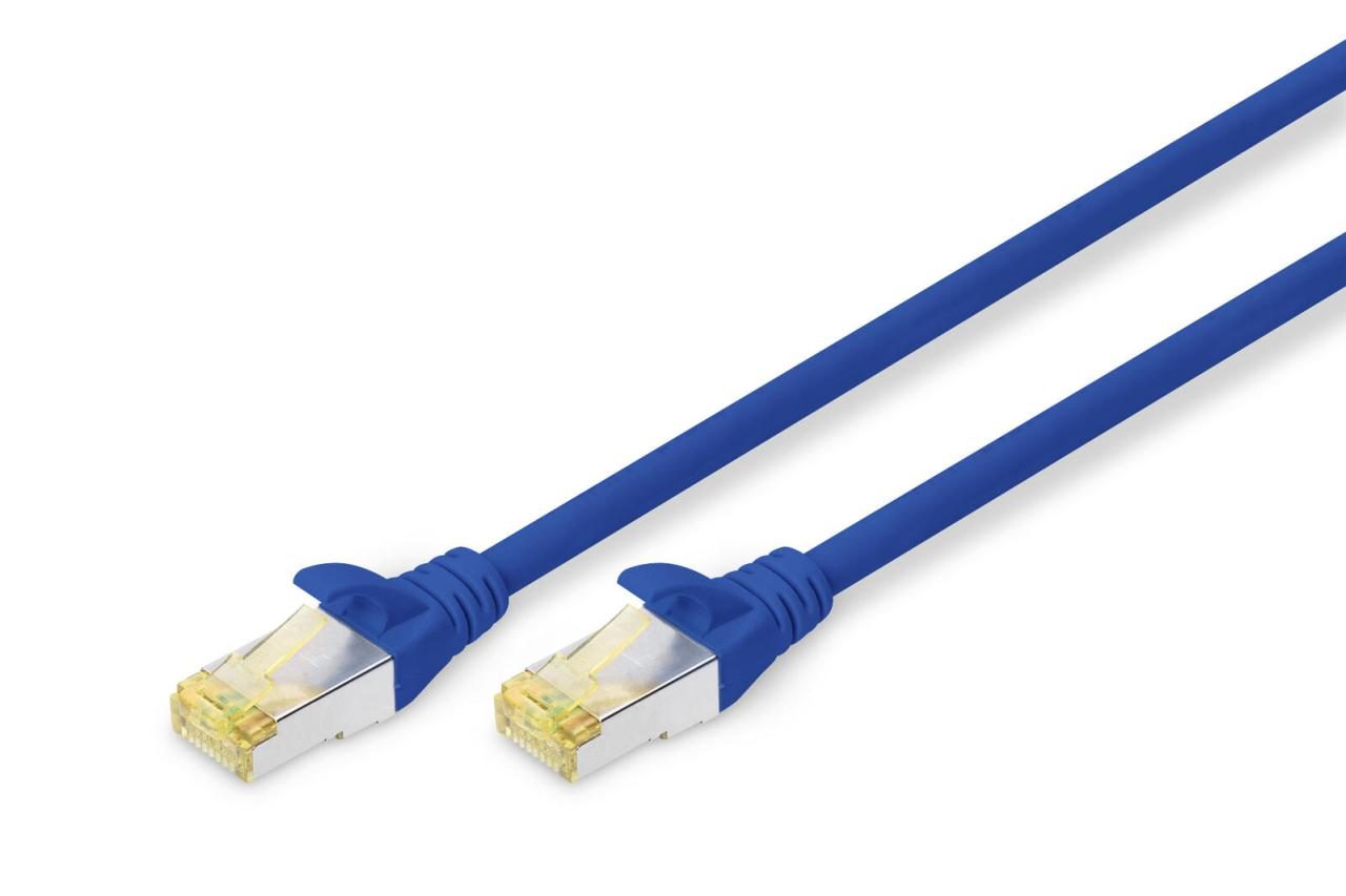 4016032327554 - DIGITUS Patch-Kabel RJ-45 (M) zu RJ-45 (M) 7m Kupfer S FTP Cat 6a blau (DK-1644-A-070 B)