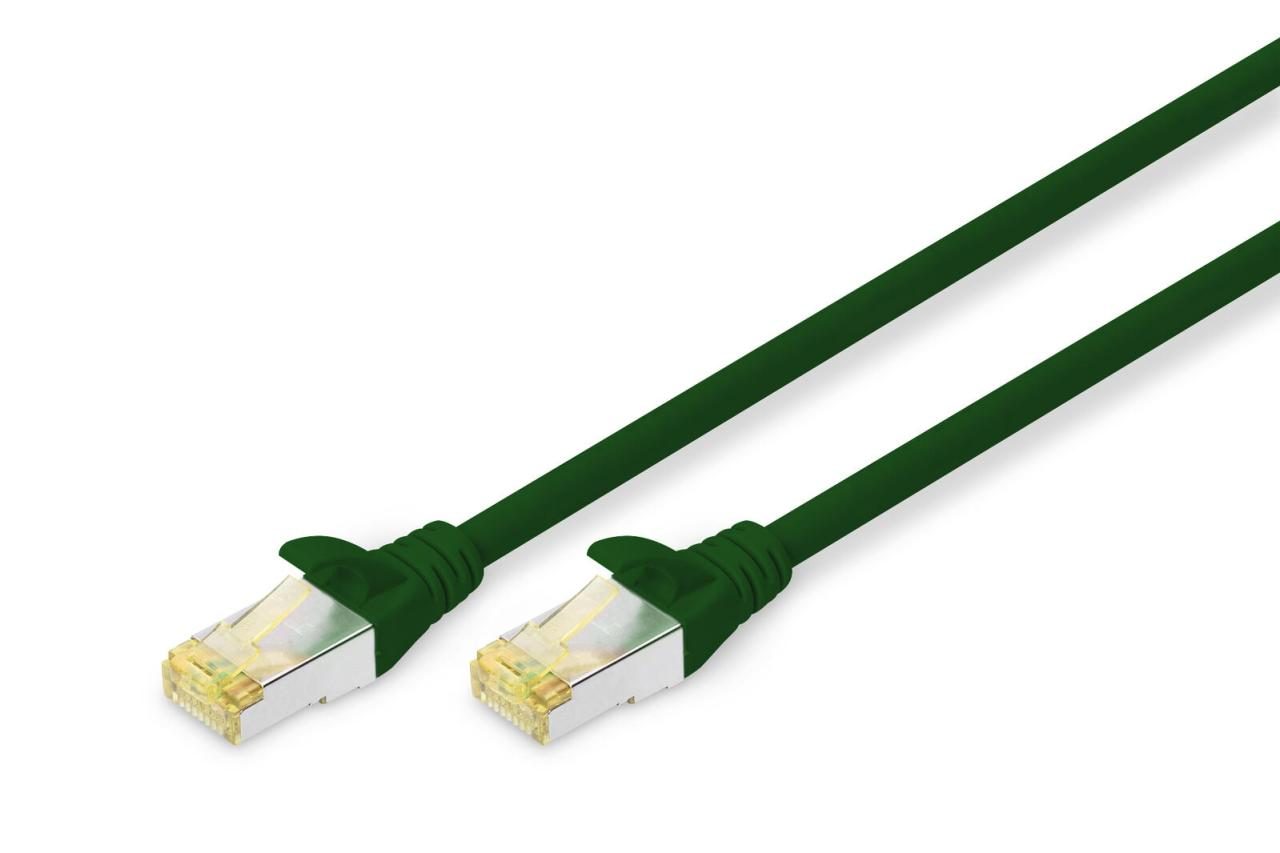 4016032327578 - DIGITUS Patch-Kabel RJ-45 (M) zu RJ-45 (M) 7m Kupfer S FTP Cat 6a grün (DK-1644-A-070 G)