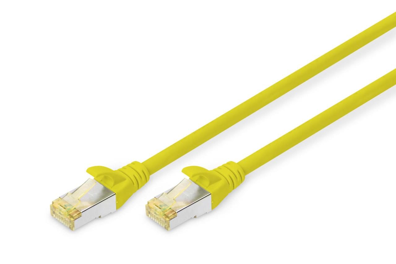 4016032327592 - DIGITUS Patch-Kabel RJ-45 (M) zu RJ-45 (M) 7m Kupfer S FTP Cat 6a gelb (DK-1644-A-070 Y)