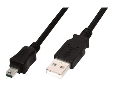 4016032336709 - Digitus USB-Kabel USB 20 USB-A Stecker USB-Mini-B Stecker 100 m Schwarz Rund doppelt geschirmt A 4016032336709 - Digitus USB-Kabel USB 20 USB-A Stecker USB-Mini-B Stecker 100 m Schwarz Rund doppelt geschirmt A