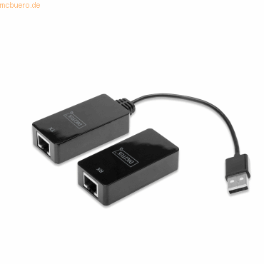 4016032342311 - DIGITUS DA-70139-2 USB Extender USB11 up to 45 m   150 ft for use with Cat5 5e 6 (UTP STP or SFT) cable