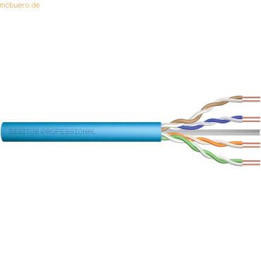 4016032344100 - DK-1613-A-VH-305 Netzwerkkabel CAT 6a U UTP 025 mm² Lichtblau 305 m