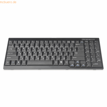 4016032356134 - DIGITUS Tastatur für TFT-Konsolen schwarz Kabelrussisch