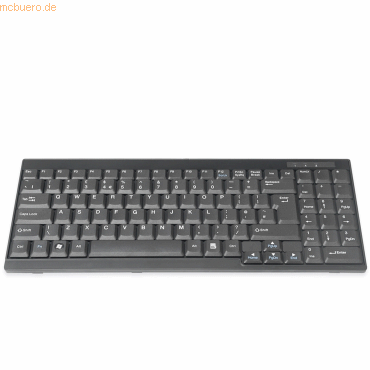 4016032356400 - DIGITUS for KVM - keyboard - QWERTY - English - black Input Device - Tastaturen - Englisch - Schwarz