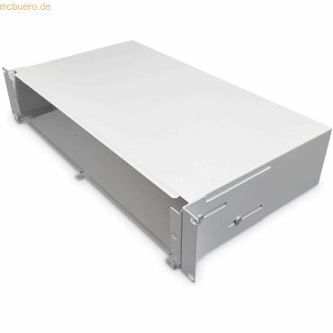 4016032359869 - Glasfaser Spleißbox ausziehbar 2HE 483 mm (19-) grau 4016032359869 - Glasfaser Spleißbox ausziehbar 2HE 483 mm (19-) grau