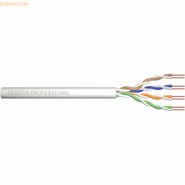 4016032363804 - DK-1511-V-1-1 Netzwerkkabel CAT 5e U UTP 020 mm² Lichtgrau (RAL 7035) 100 m