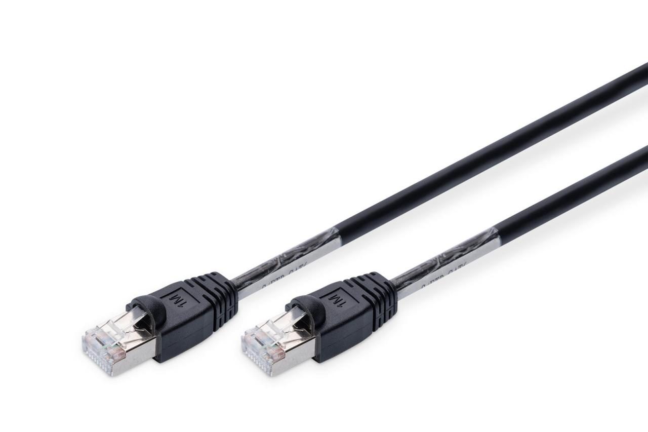 4016032371373 - DK-1644-050 BL-OD RJ45 Netzwerkkabel Patchkabel cat 6 s ftp 500 m Schwarz UV-Beständig ve - Digitus