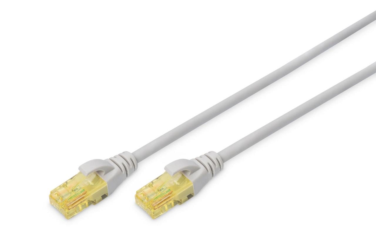 4016032371441 - DIGITUS Patch-Kabel RJ-45 (M) zu RJ-45 (M) 2m Kupfer U UTP Cat 6a grau (DK-1613-A-020)