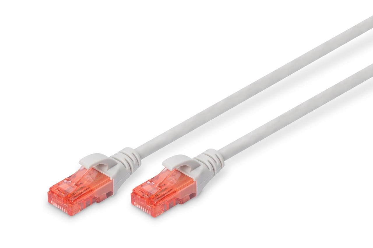 4016032371809 - DK-1612-005 RJ45 Netzwerkkabel Patchkabel cat 6 u utp 050 m Grau verdrillte Paare 1 St - Digitus