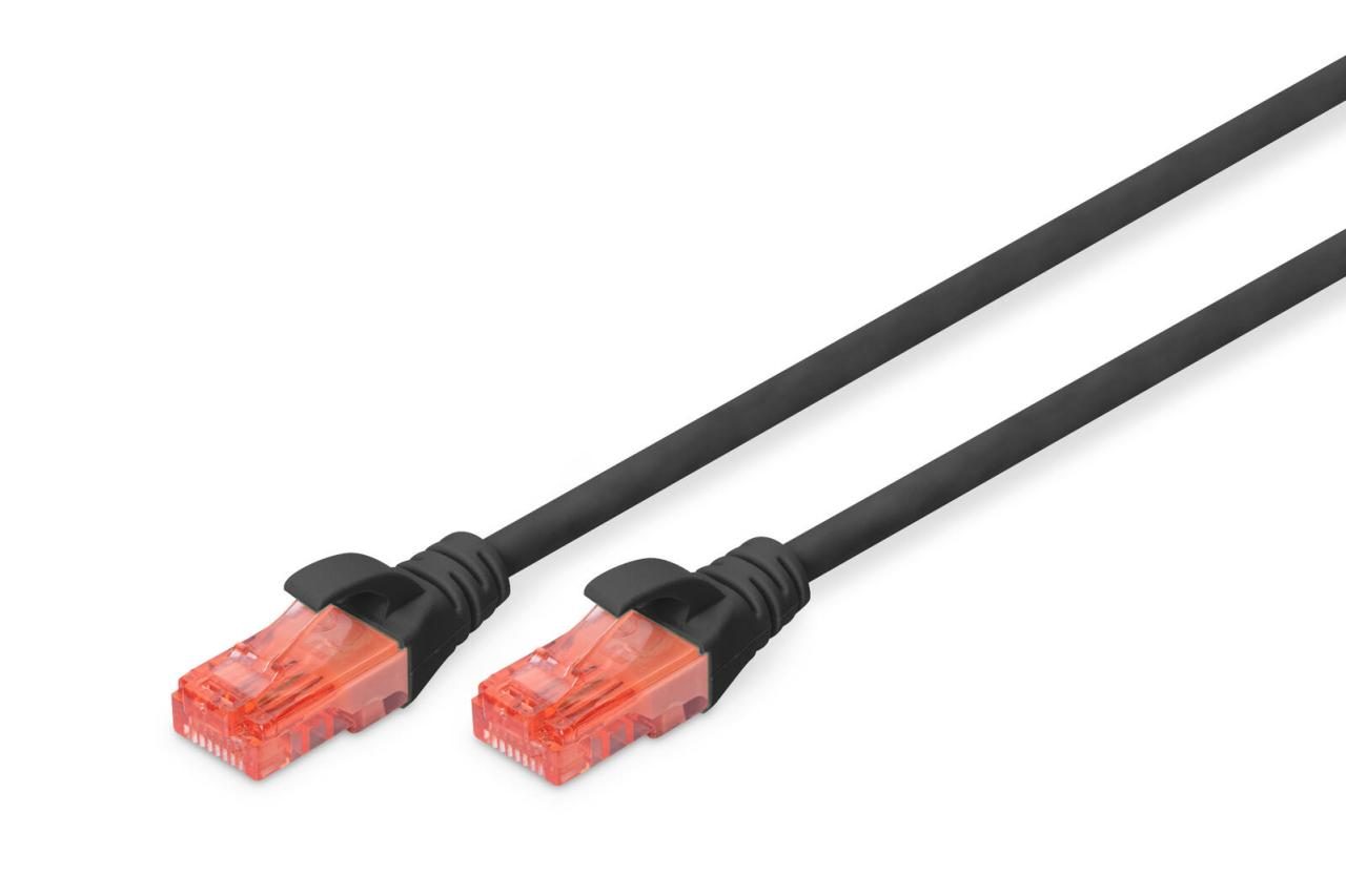 4016032372066 - DK-1612-050 BL RJ45 Netzwerkkabel Patchkabel cat 6 u utp 500 m Schwarz verdrillte Paare 1 - Digitus