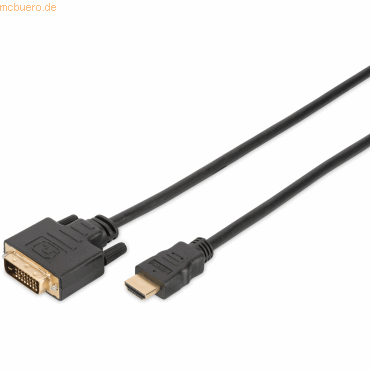 4016032383383 - ASSMANN DIGITUS HDMI Adapterkabel Typ A-DVI 18+1 St St 20m Full HD sw DB-330300-020-S