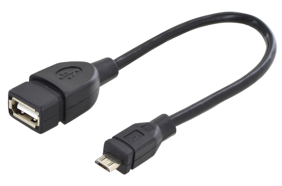 4016032383697 - Usb 20 Adapterkabel [1x usb 20 Stecker Micro-B - 1x usb 20 Buchse a] DB-300309-002-S Rund - Digitus