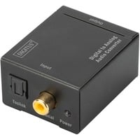 4016032384106 - Assmann DIGITAL TANALOG AUDIO CONVER Nutzen Sie moderne Wiedergabegeräte an Ihrer alten Stereoanlage Digital zu analog Konverter Coaxial Toslink auf Cinch Metallgehäuse inkl 5V 1A Netzteil (DS-40133)