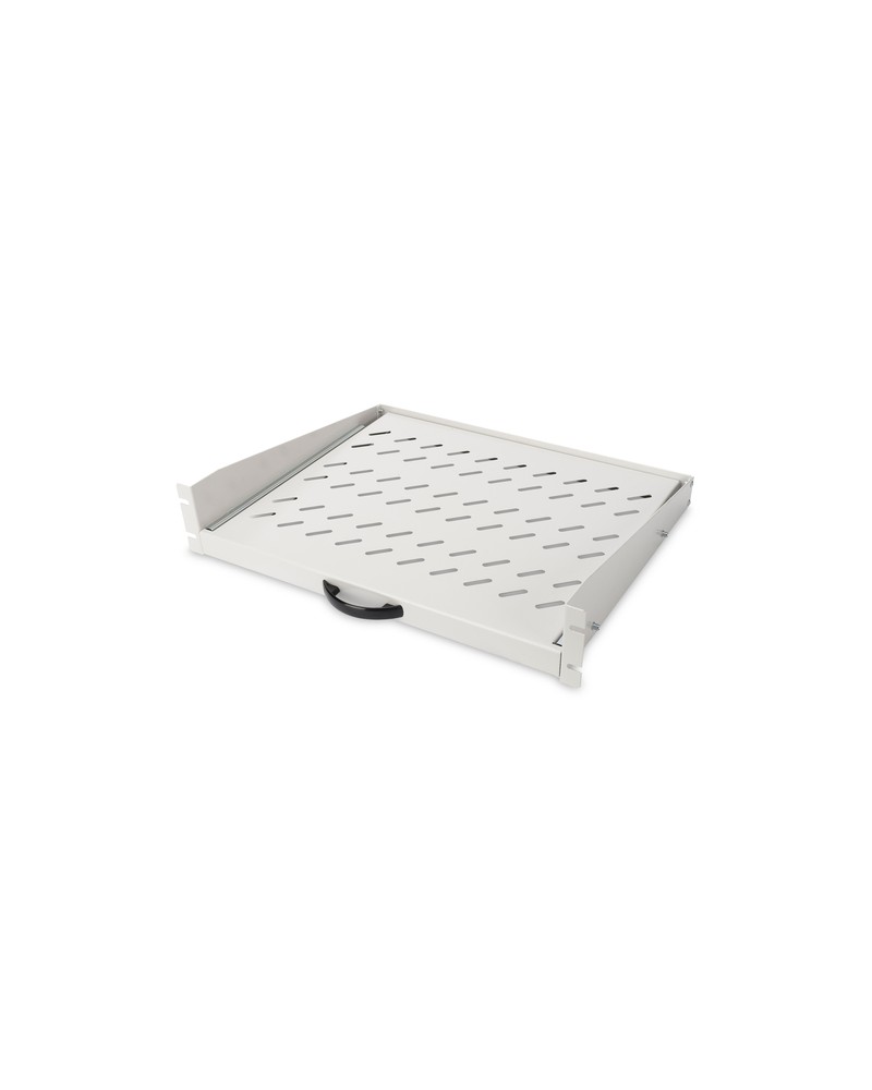 4016032427988 - DN-19-TRAY-2-450 19 Zoll Netzwerkschrank-Geräteboden 2 HE Geeignet für Schranktiefe ab 450 mm Grau Lichtgrau (RAL 7035)