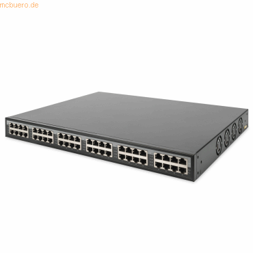 4016032430384 - DIGITUS DN-95117 - Power over Ethernet (PoE+) Gigabit Injektor 24-Port 370 W