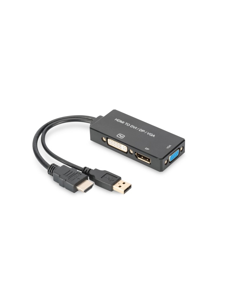 4016032433866 - Assmann HDMI-Konverterkabel A-DVI(24+1) 02m schwarz Polybeutel (AK-330403-002-S) - Digitus