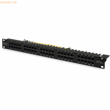 4016032440468 - DIGITUS Patchpanel 1HE 50-Port RJ45 Cat3ISDN ungeschi grau